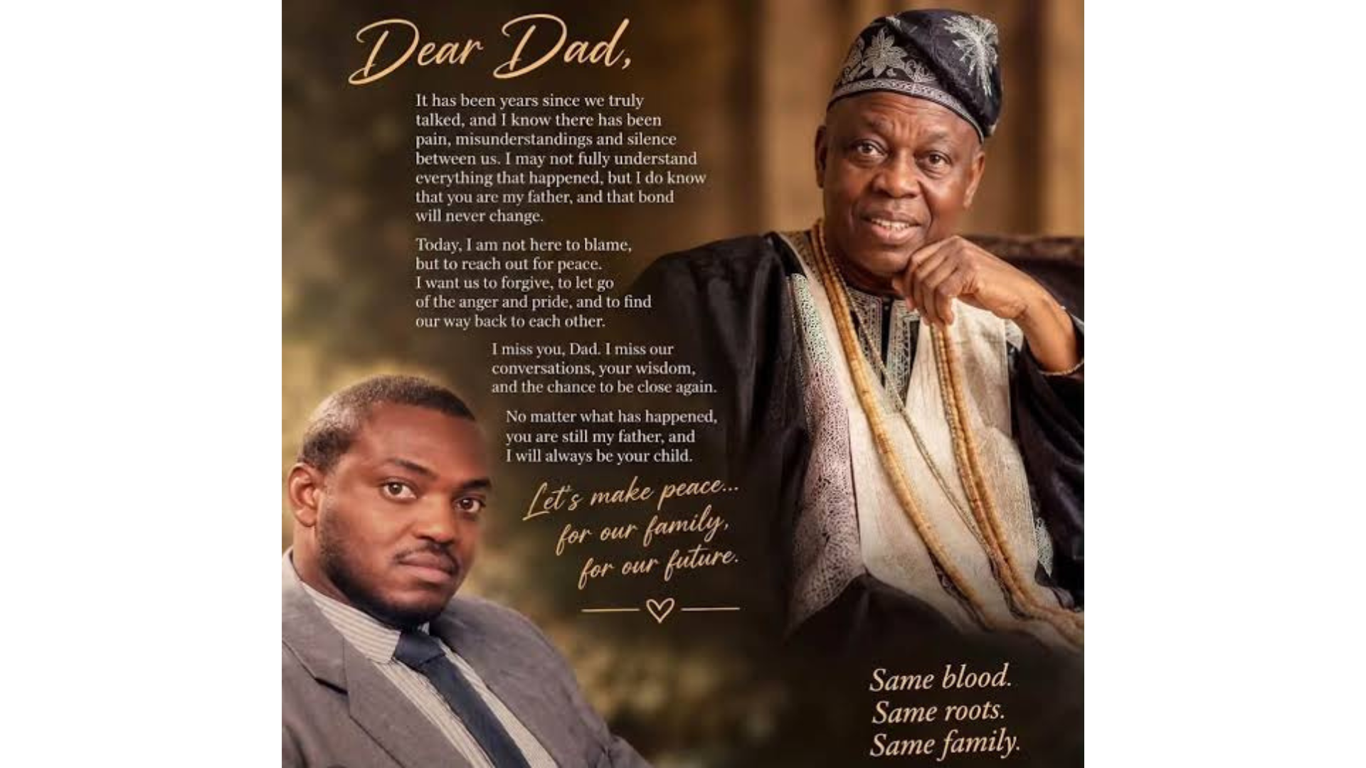‘Please forgive me’: Fatai Okoya begs billionaire father after 40 years apart